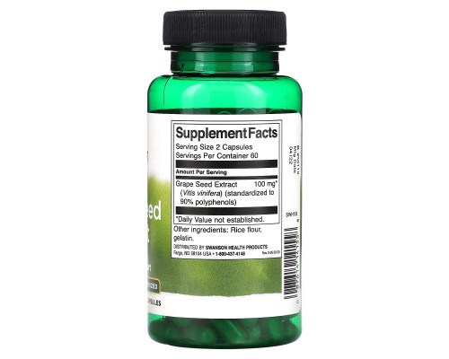 Swanson, Grape Seed Extract, 50 mg, 120 Capsules Swanson, Grape Seed Extract, 50 mg, 120 Capsules