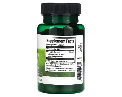 Swanson, Pine Bark Extract, 50 mg , 100 Capsules Swanson, Pine Bark Extract, 50 mg , 100 Capsules