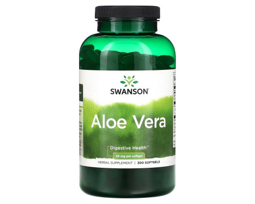 Swanson, Aloe Vera, 25 mg, 300 Softgels Swanson, Aloe Vera, 25 mg, 300 Softgels