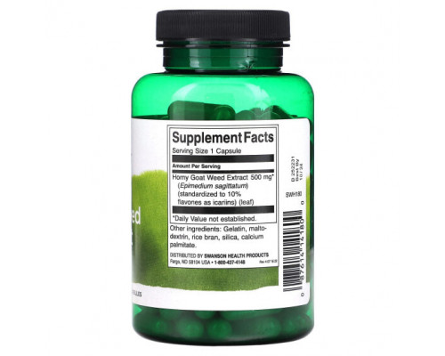 Мужское здоровье Horny Goat Weed Extract, 500 mg, 120 Capsules Мужское здоровье Horny Goat Weed Extract, 500 mg, 120 Capsules