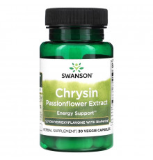 Swanson, Chrysin Passionflower Extract, 30 Veggie Capsules