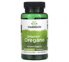 Растительные масла Swanson, OriganoX, орегано, 500 мг, 60 капсул