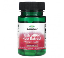 Регуляция гормонального фона Swanson, Estro8PN, экстракт хмеля, для женского здоровья, 60 растительных капсул