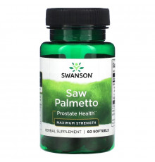Swanson, Saw Palmetto, Maximum Strength, 60 Softgels
