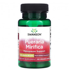 Регуляция гормонального фона Pueraria Mirifica with Vitamins B6 & B12, 60 Veggie Caps