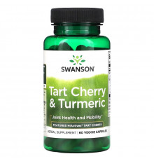 Swanson, Tart Cherry & Turmeric, 60 Veggie Capsules