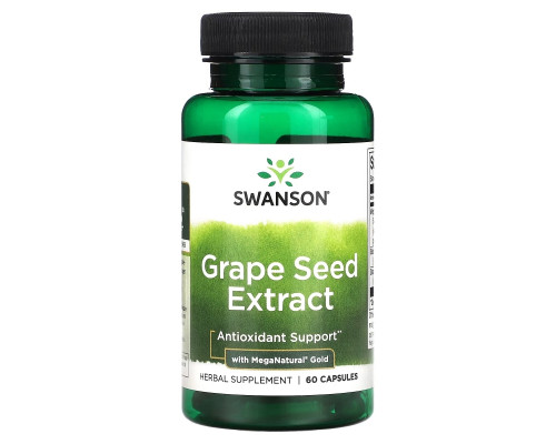 Swanson, Grape Seed Extract with MegaNatural Gold, 60 Capsules Swanson, Grape Seed Extract with MegaNatural Gold, 60 Capsules