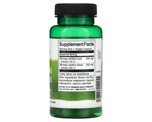 Swanson, Moringa Oleifera, 60 Veggie Caps Swanson, Moringa Oleifera, 60 Veggie Caps