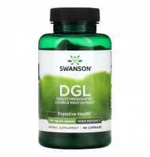 Swanson, DGL, High Potency, 700 mg, 90 Capsules