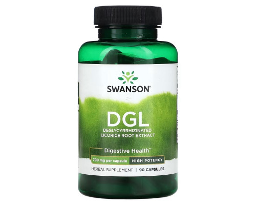 Swanson, DGL, High Potency, 700 mg, 90 Capsules Swanson, DGL, High Potency, 700 mg, 90 Capsules