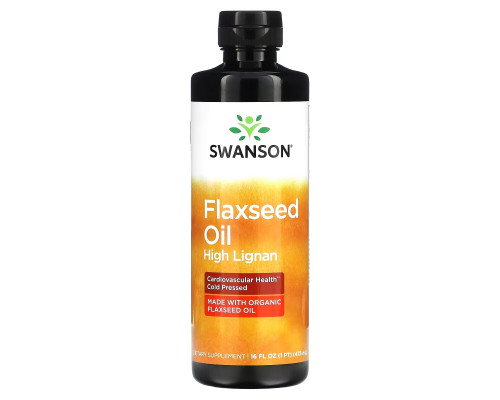Swanson, Flaxseed Oil, 16 fl oz (473 ml) Swanson, Flaxseed Oil, 16 fl oz (473 ml)