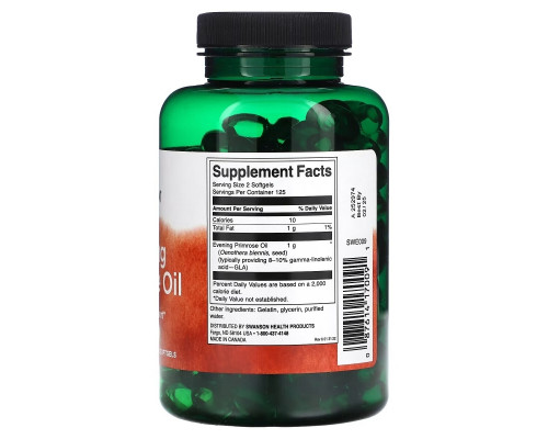 Swanson, Evening Primrose Oil, 500 mg, 250 Softgels Swanson, Evening Primrose Oil, 500 mg, 250 Softgels