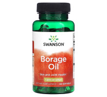 Swanson, Borage Oil, 1 g, 60 Softgels