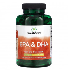 Swanson, EPA & DHA, Lemon, 120 Softgels