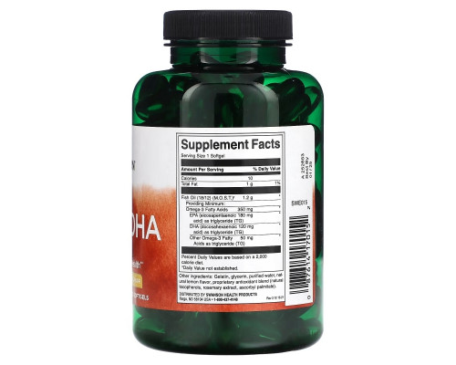 Swanson, EPA & DHA, Lemon, 120 Softgels Swanson, EPA & DHA, Lemon, 120 Softgels