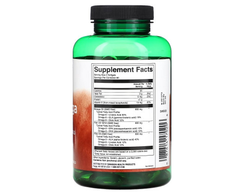 Swanson, MultiOmega 3-6-9, 120 Softgels