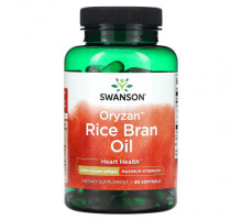 Для сердца и сосудов Swanson, Оризанское масло из рисовых отрубей, максимальная эффективность, 1000 мг, 90 мягких таблеток
