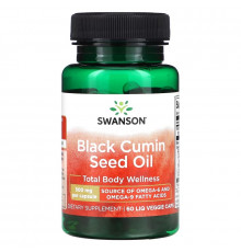 Swanson, Black Cumin Seed Oil, 500 mg, 60 Liq Veggie Caps