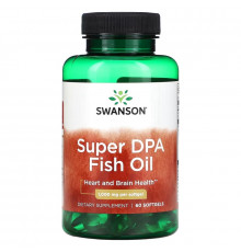 Swanson, Super DPA Fish Oil, 1,000 mg, 60 Softgels