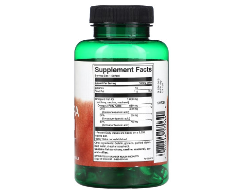 Swanson, Super DPA Fish Oil, 1,000 mg, 60 Softgels