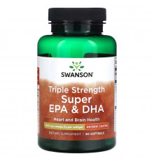 Swanson, Triple Strength Super EPA & DHA , 900 mg, 60 Softgels