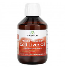 Swanson, Pristine Norwegian Cod Liver Oil Liquid, 6.7 fl oz (200 ml)