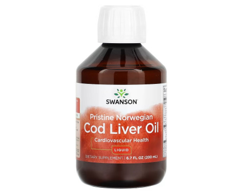 Swanson, Pristine Norwegian Cod Liver Oil Liquid, 6.7 fl oz (200 ml)