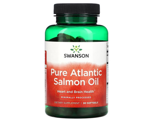 Swanson, Чистый жир атлантического лосося, 90 мягких таблеток Swanson, Чистый жир атлантического лосося, 90 мягких таблеток