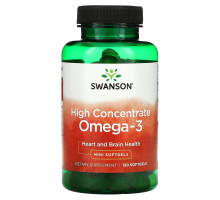 Swanson, High Concentrate Omega-3, 120 Mini Softgels