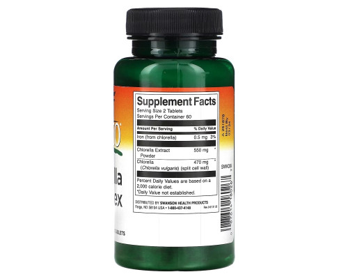 Swanson, Kyoto Chlorella Complex, 120 таблеток Swanson, Kyoto Chlorella Complex, 120 таблеток