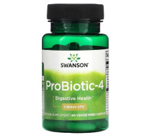 Swanson, ProBiotic-4, 3 Billion CFU, 60 Veggie Embo Caps AP