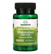 Swanson, Lactobacillus Rhamnosus With FOS, 5 Billion CFU, 60 Veggie Embo Caps