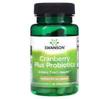 Swanson, Cranberry Plus Probiotics, 5 Billion CFU, 60 Veggie Embo Caps