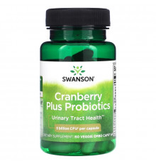 Swanson, Cranberry Plus Probiotics, 5 Billion CFU, 60 Veggie Embo Caps