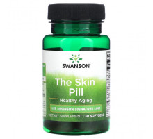 Растительные экстракты и настойки Swanson, The Skin Pill, 30 мягких таблеток