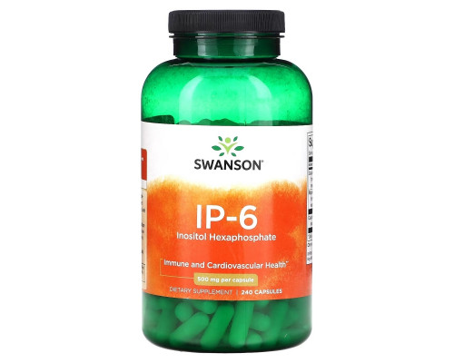 Swanson, IP-6, 500 мг, 240 капсул Swanson, IP-6, 500 мг, 240 капсул