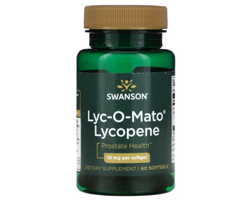 Swanson, Lyc-O-Mato Lycopene, 10 mg, 60 Softgels