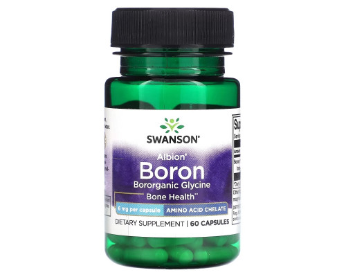 Swanson, Albion, Boron, 6 mg, 60 Capsules Swanson, Albion, Boron, 6 mg, 60 Capsules