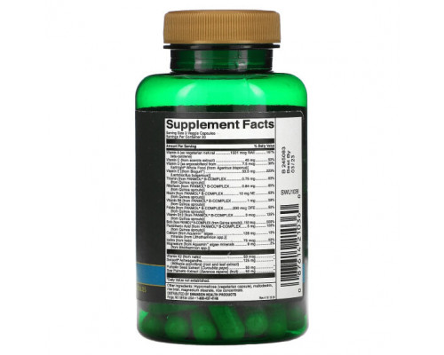 Мужское здоровье Men's Daily, Real Food Multi Without Iron, 90 Veggie Capsules Мужское здоровье Men's Daily, Real Food Multi Without Iron, 90 Veggie Capsules