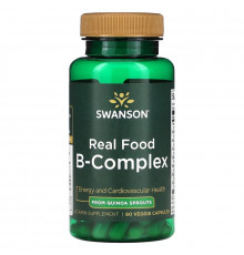 Swanson, Real Food B-Complex, 60 Veggie Capsules