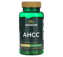 Swanson, AHCC, максимальная эффективность, 500 мг, 60 растительных капсул