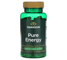 Swanson, Pure Energy, 60 Veggie Capsules
