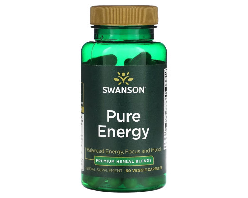 Swanson, Pure Energy, 60 Veggie Capsules Swanson, Pure Energy, 60 Veggie Capsules
