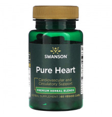 Для сердца и сосудов Swanson, Pure Heart, 60 растительных капсул