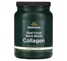 Для мышц и суставов Swanson, Real Food Bone Broth Collagen, 480 г (1,05 фунта)