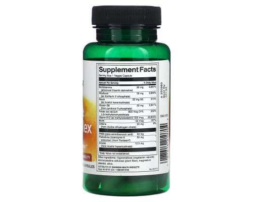 Swanson, Activated B-Complex, High Potency and Bioavailability, 60 Veggie Capsules Swanson, Activated B-Complex, High Potency and Bioavailability, 60 Veggie Capsules