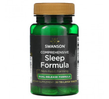 Для здорового сна Swanson, Комплексная формула для сна, 30 трехслойных таблеток