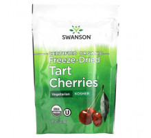 Растительные экстракты и настойки Swanson, Сертифицированная органическая сублимированная вишня, 56 г (2 унции)
