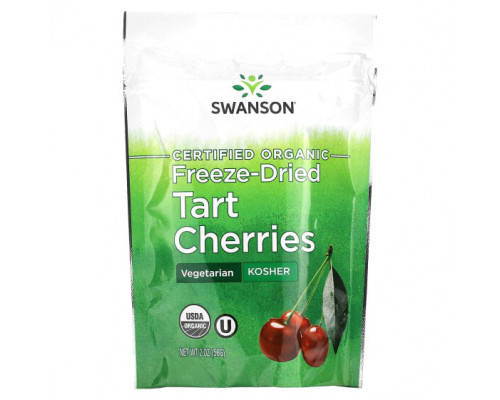 Растительные экстракты и настойки Swanson, Сертифицированная органическая сублимированная вишня, 56 г (2 унции) Растительные экстракты и настойки Swanson, Сертифицированная органическая сублимированная вишня, 56 г (2 унции)