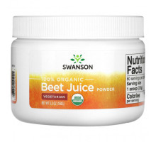 Овощи Swanson, Порошок из 100% органического свекольного сока, 150 г (5,3 унции)
